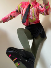 Load image into Gallery viewer, Retro Watermelon Heart Silk/Cotton Shirt