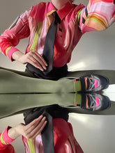 Load image into Gallery viewer, Retro Watermelon Heart Silk/Cotton Shirt