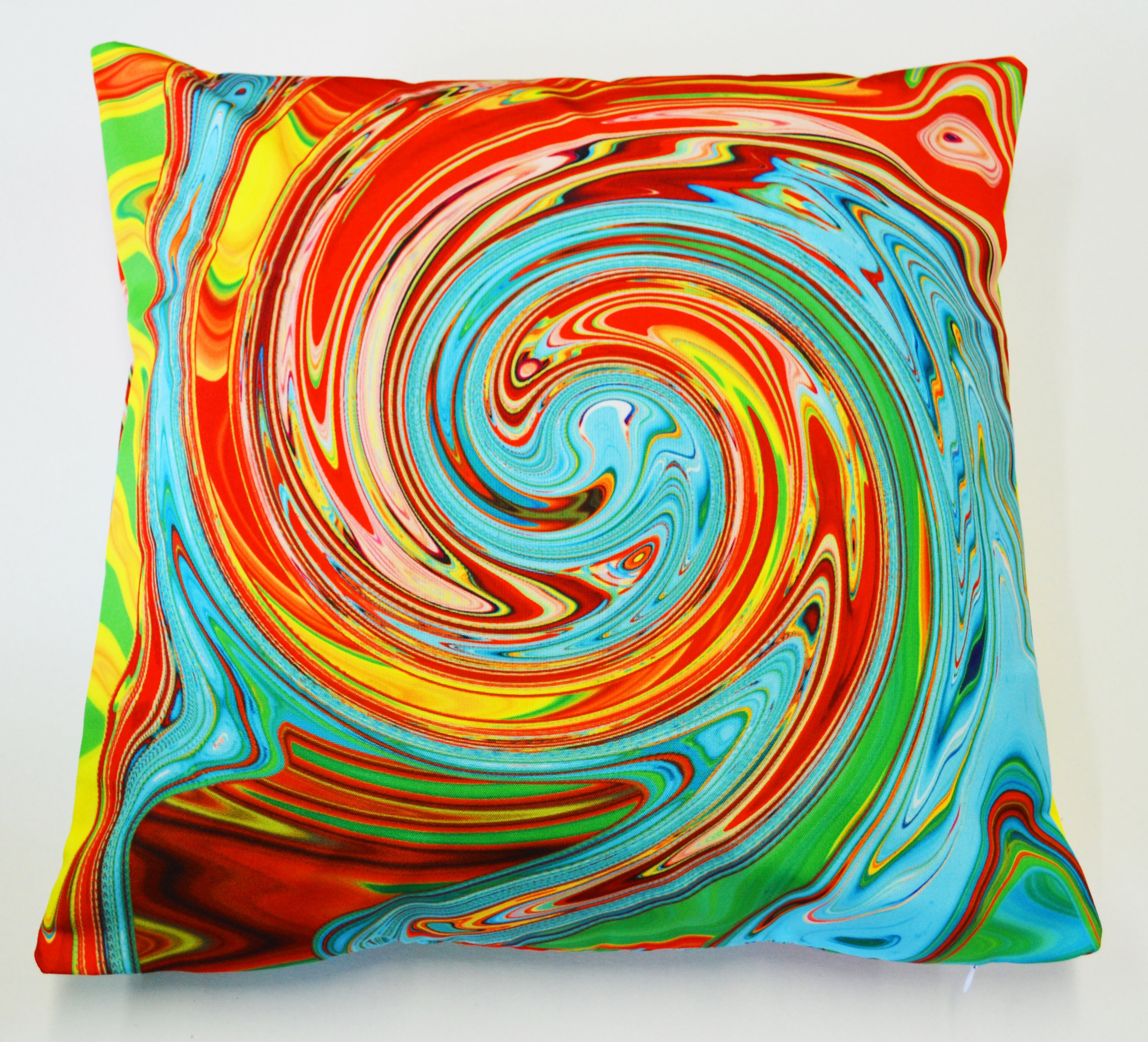 Rainbow Swirl Cushion Cover