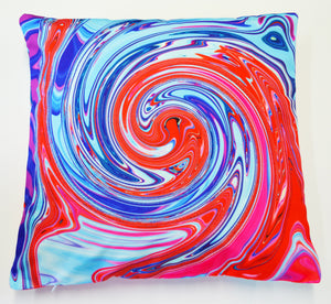 Rainbow Swirl Cushion Cover