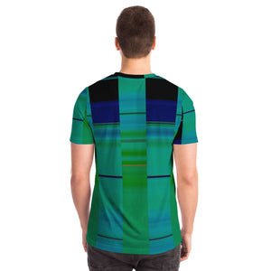 Blue, Green Slider Stripes Shirt