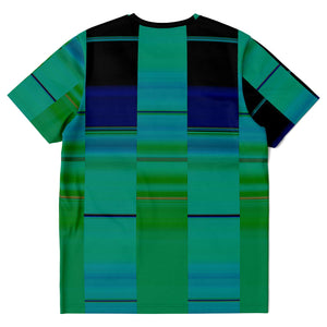Blue, Green Slider Stripes Shirt